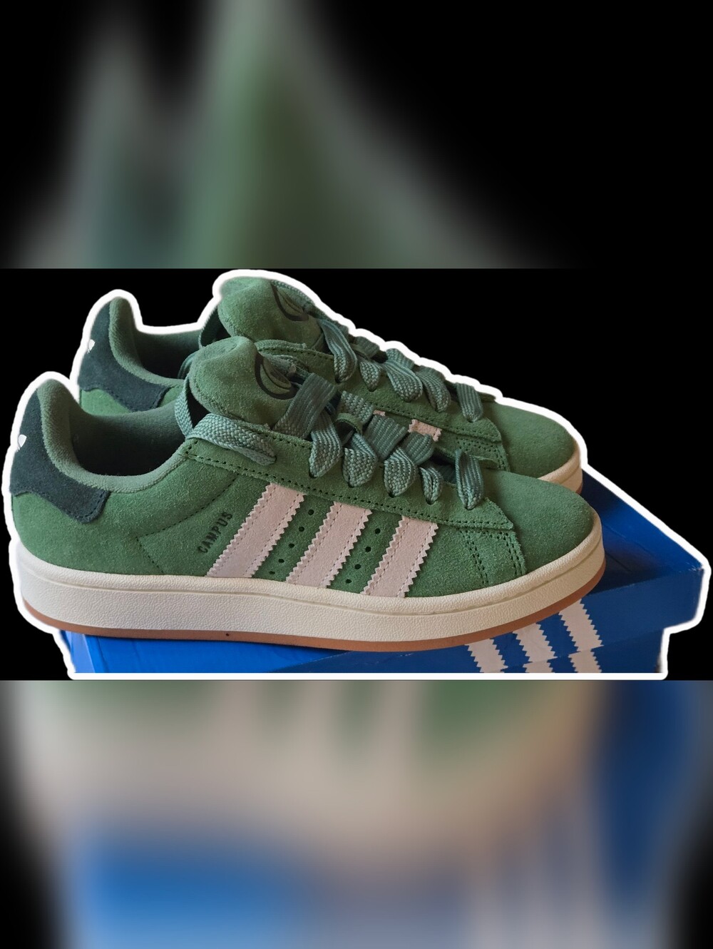 NIB Adidas Originals Campus 00s W Green Suede Sneakers Women's 6.5